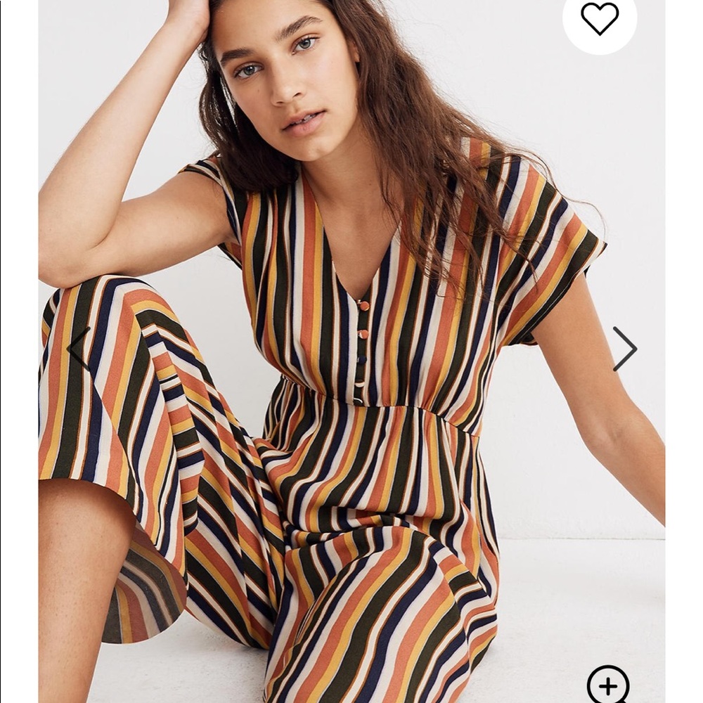 NEW • Madewell • V Neck Button Front Jumpsuit 4 - Picture 2 of 7